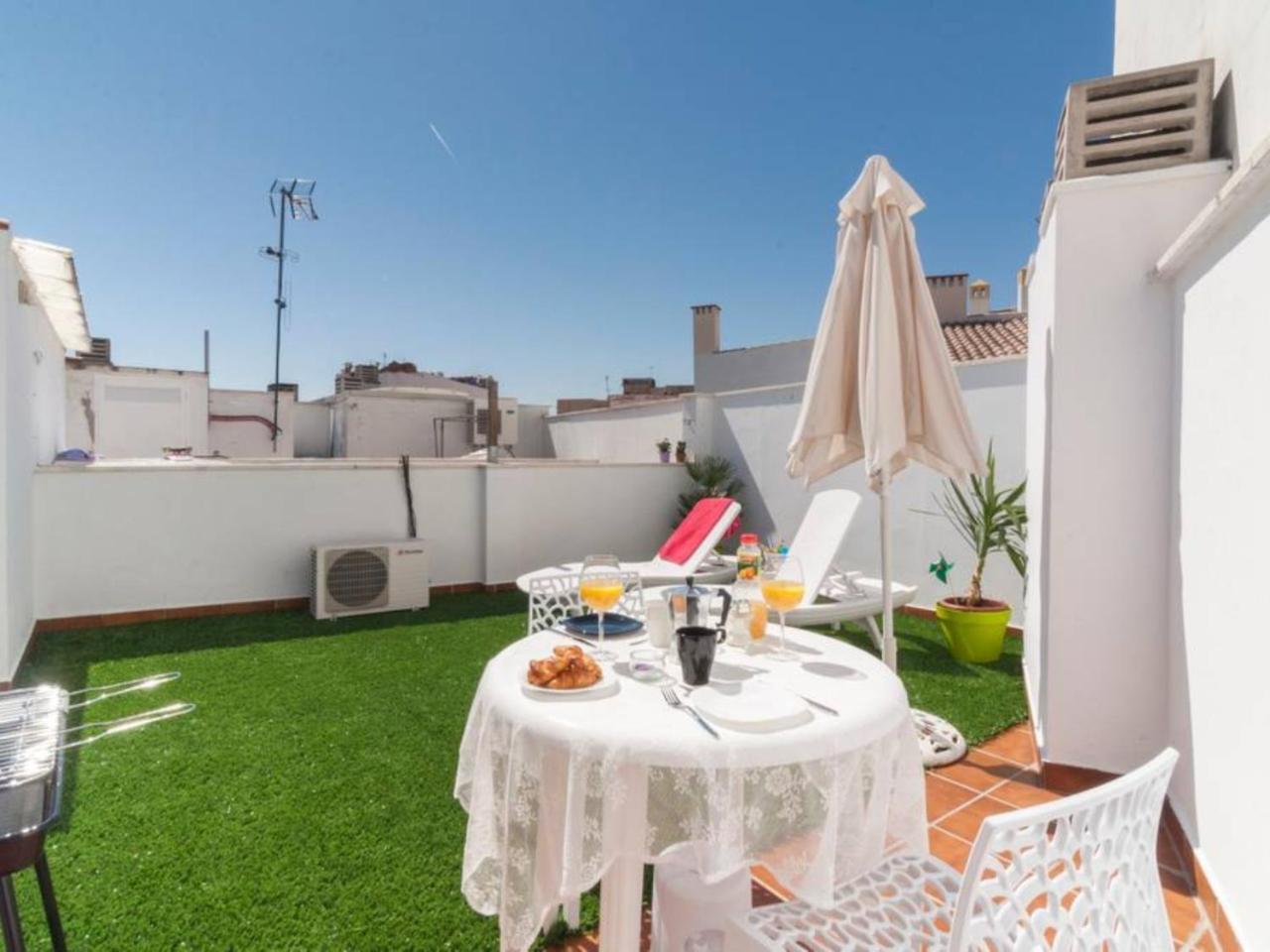 Апартаменты Atico Centro Historico A/C Bbq Wifi Малага Экстерьер фото